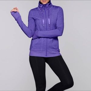 Lorna Jane Purple Zip Up Athletic Jacket
